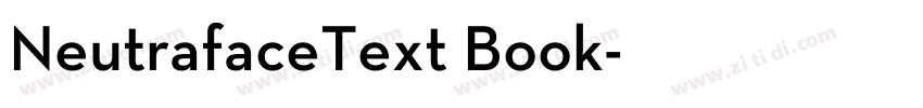 NeutrafaceText Book字体转换